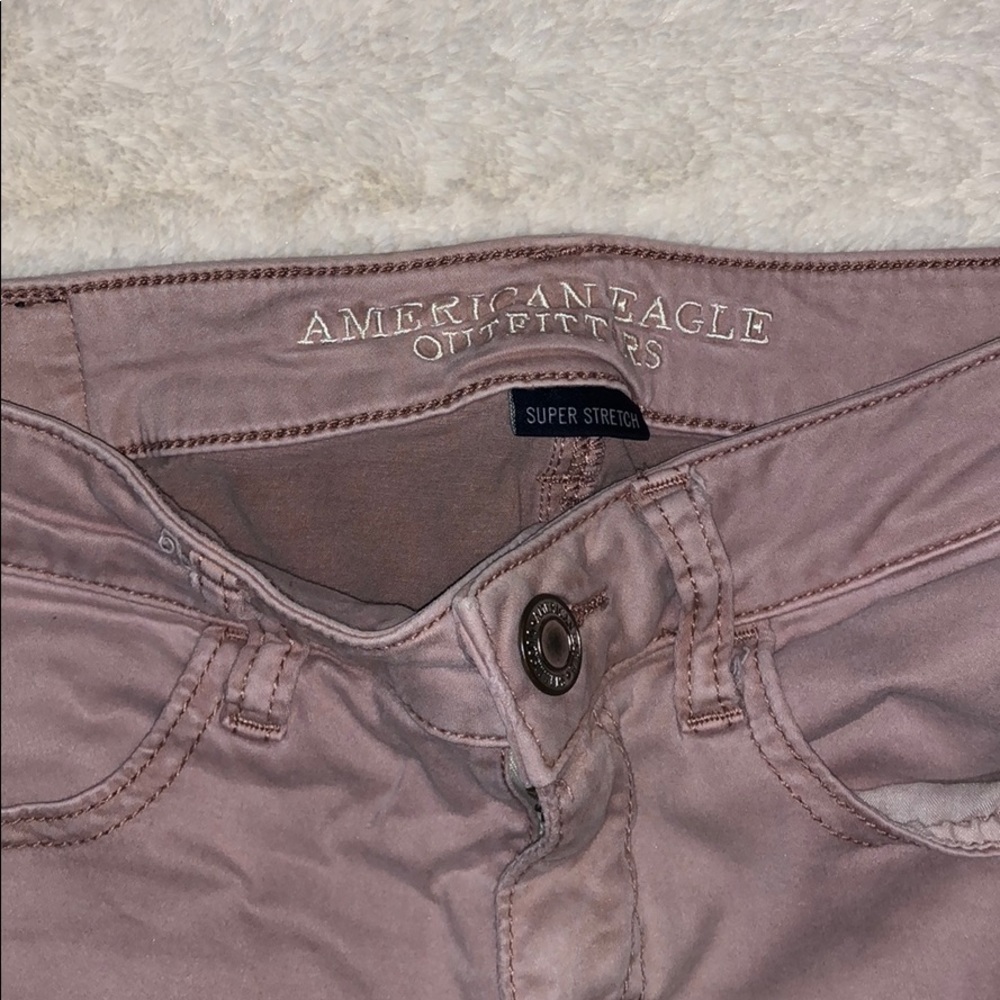 AE Blush Sateen Jegging
